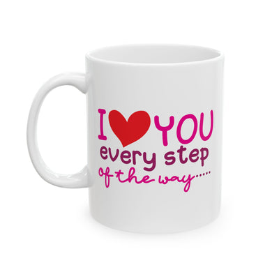 Anniversary Mug - I Love You Every Step
