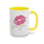 Valentine's Day Mug - Love You Lips Kiss