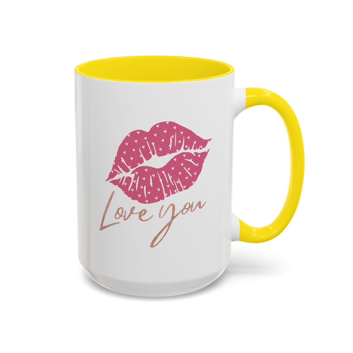 Valentine's Day Mug - Love You Lips Kiss