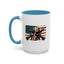 4th of July Mug - Skull Guns Flag