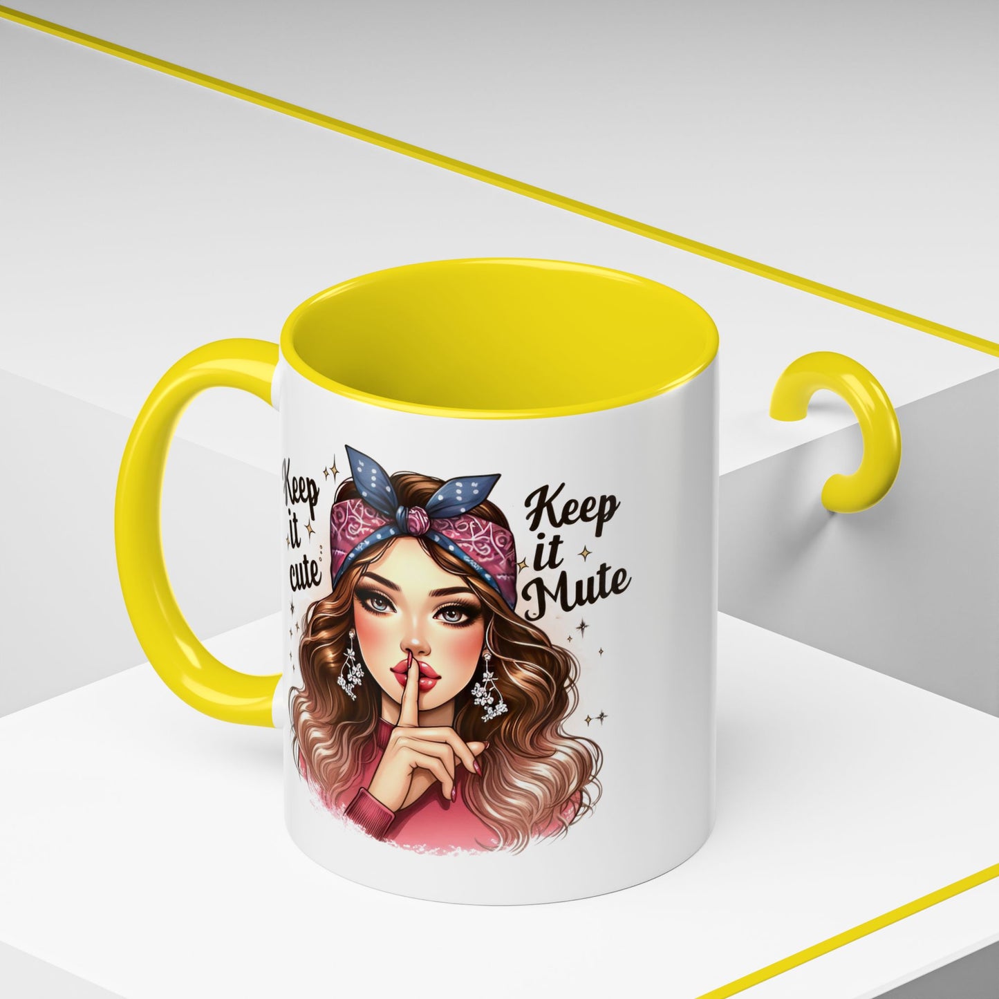 Humor Mug - Keep It Cute Keep It Mute