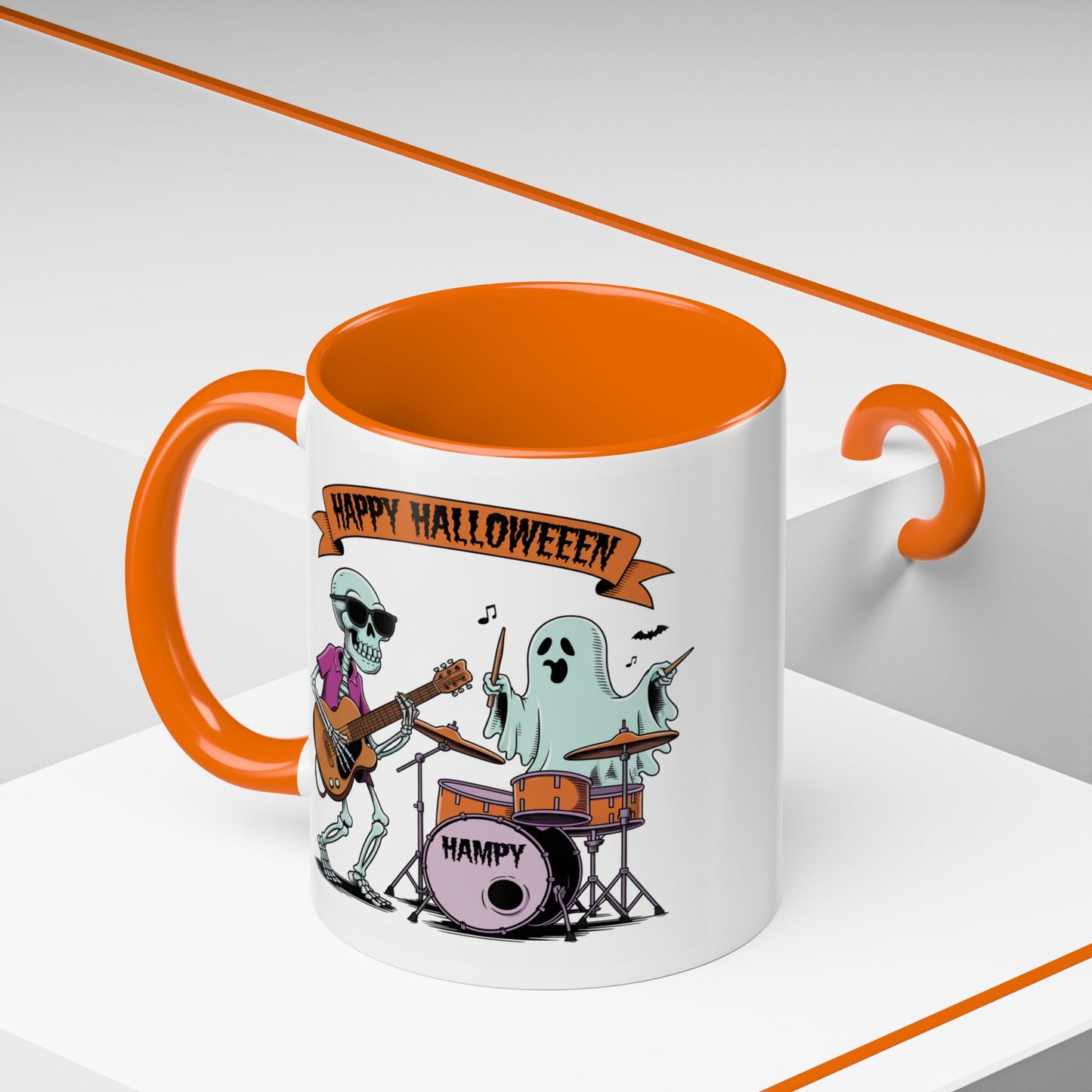 Halloween Mug - Skeleton & Ghost Band