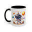 Birthday Mug - Happy Birthday Astronaut, Cake & Balloon
