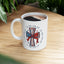 4th of July Mug - Patriotic Cross with Ribbon & Stars