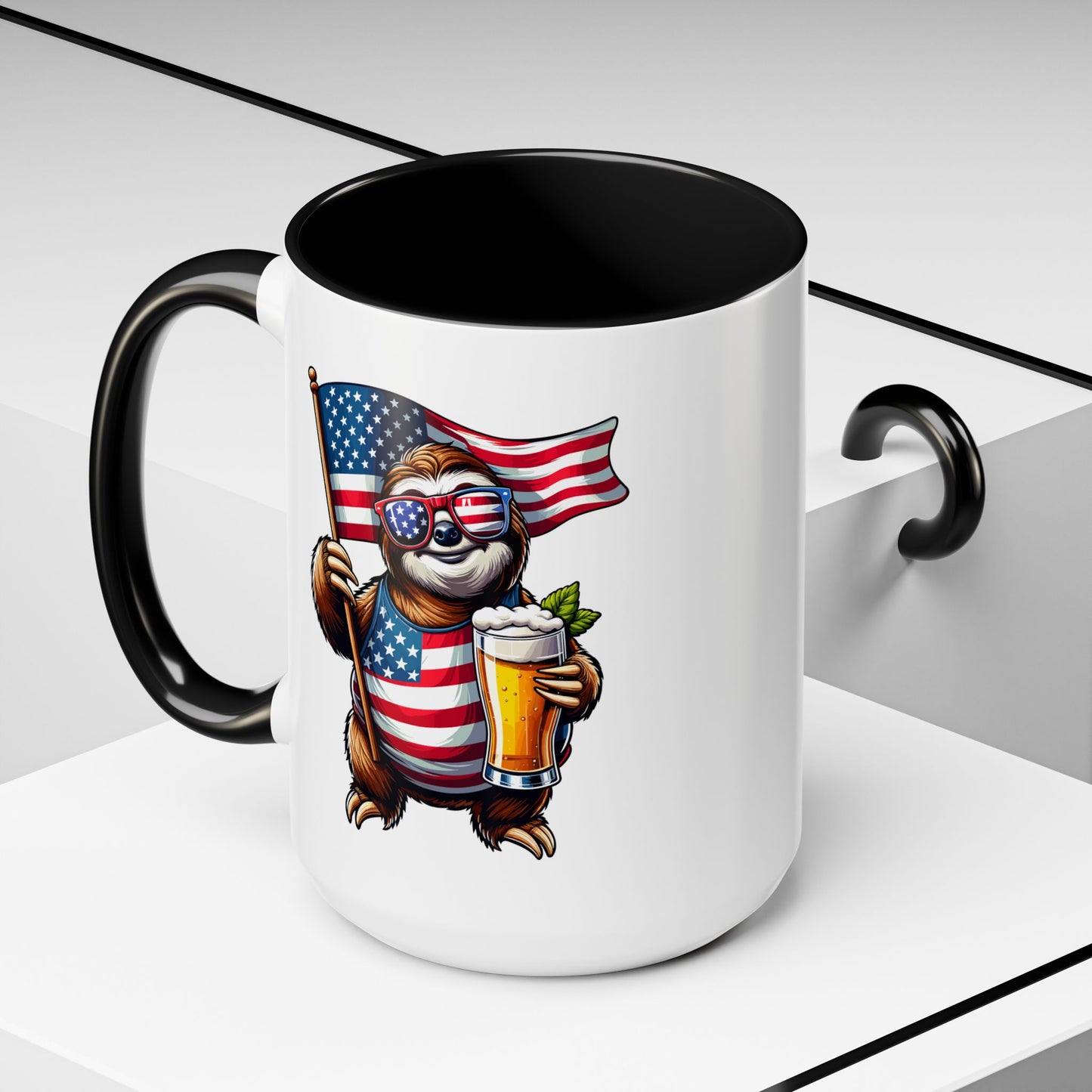 4th of July Mug - Merica Sloth
