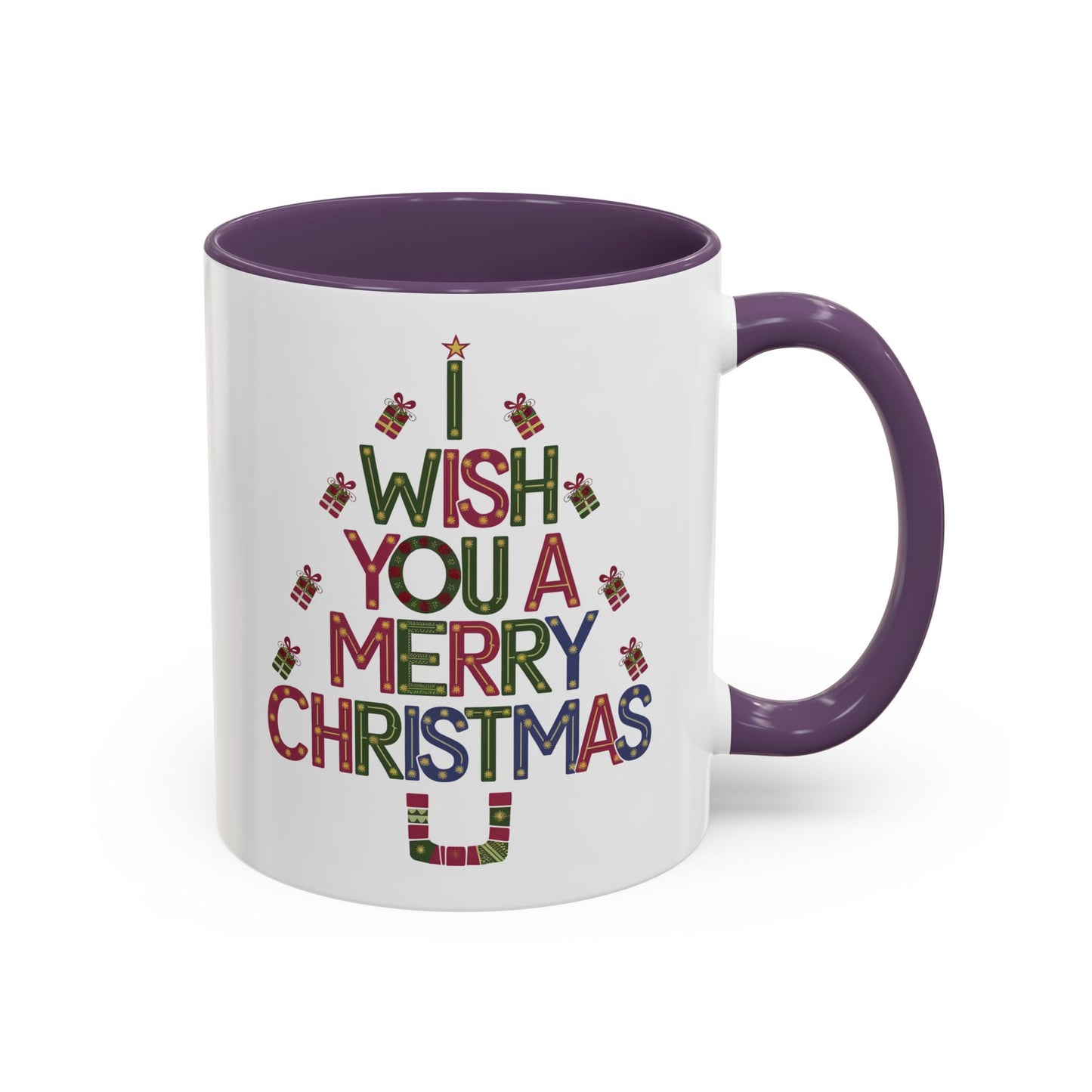 Christmas Mug - I Wish You a Merry Christmas Present Treee