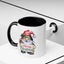 Christmas Mug - Merry Christmas Red & Green Text Gnome Present