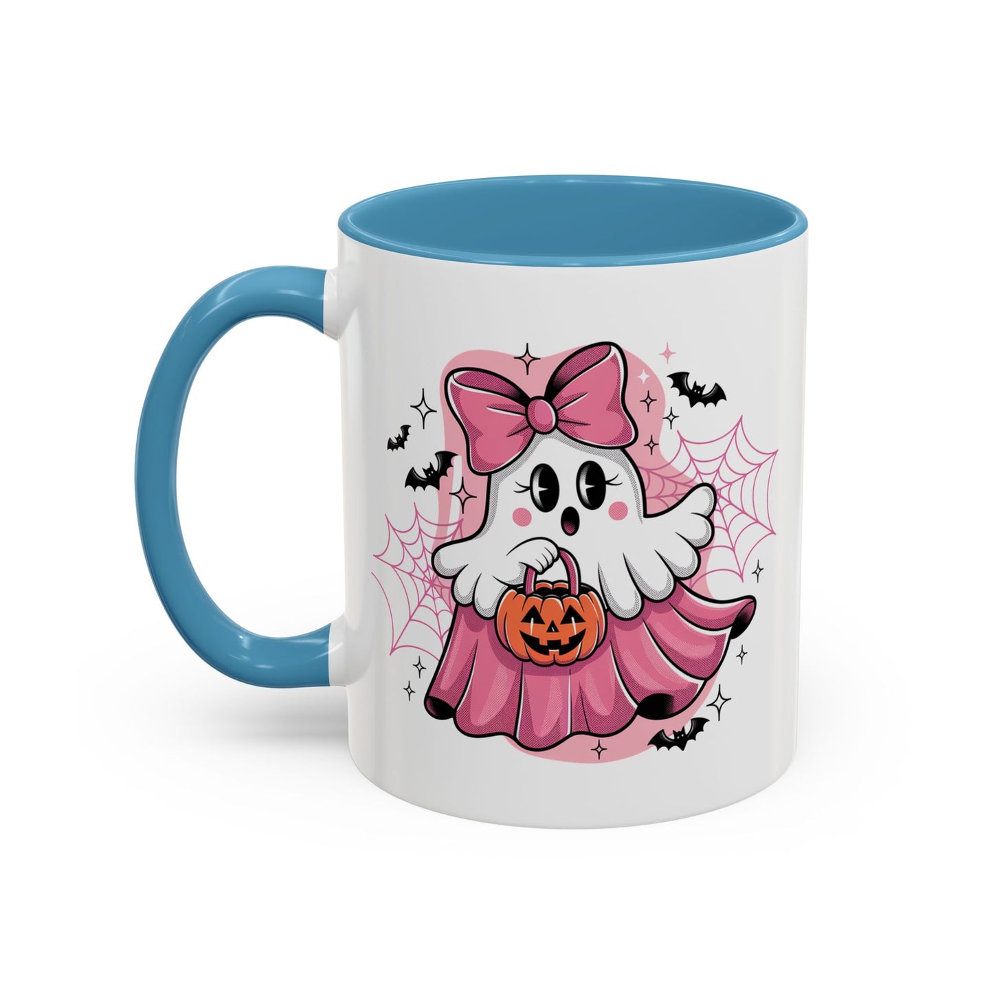 Halloween Mug - Ghost With Pink Bow