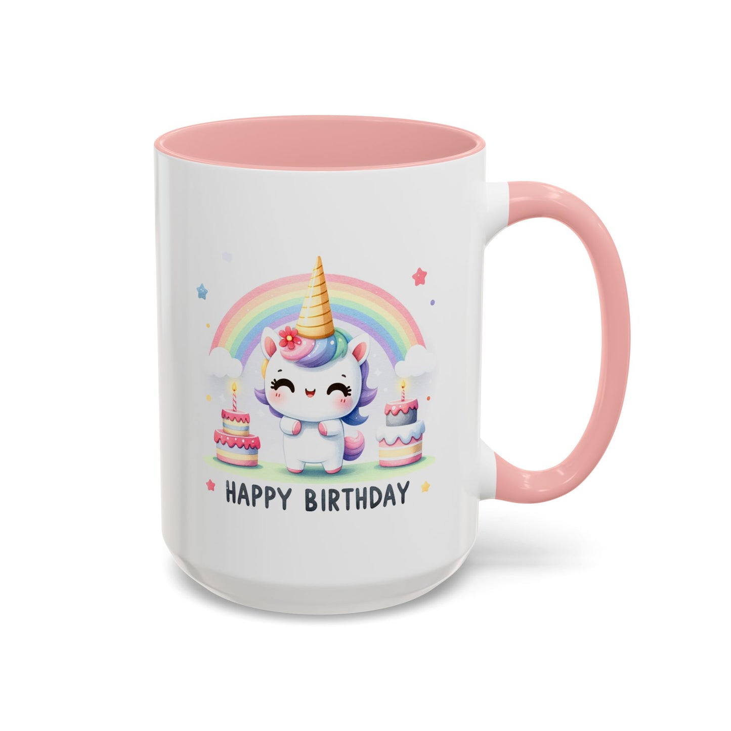 Birthday Mug -  Unicorn With Cakes