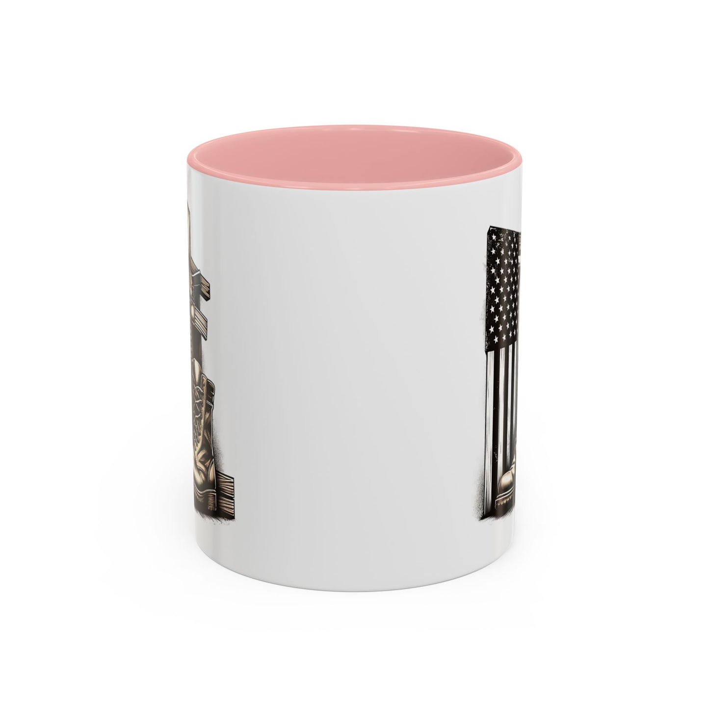 4th of July Mug - Fallen Soldier Boots Flag