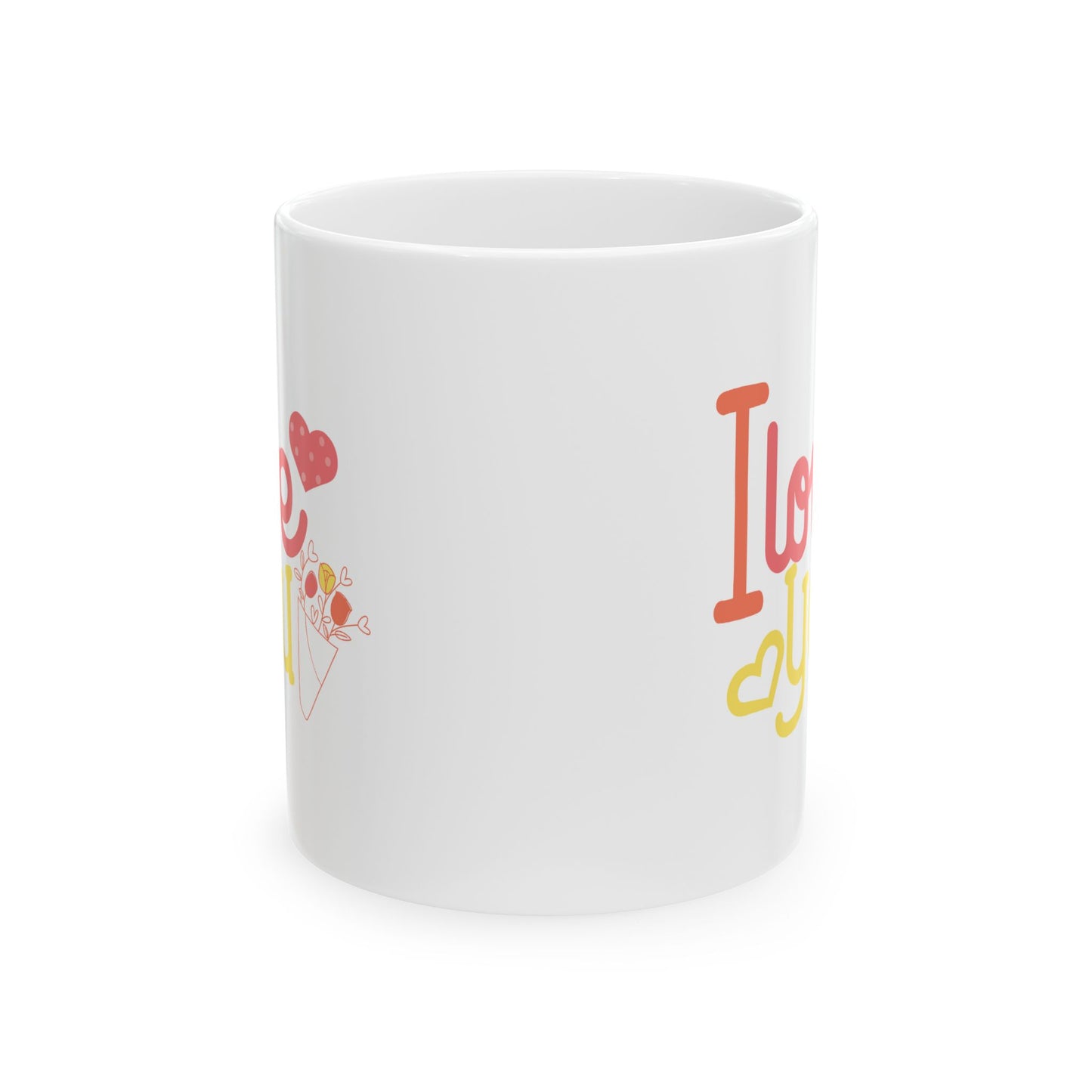 Valentine's Day Mug - I Love You Flowers
