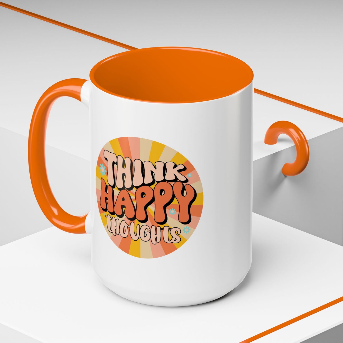 Wellness Mug - Think Happy Thoughts Hippie