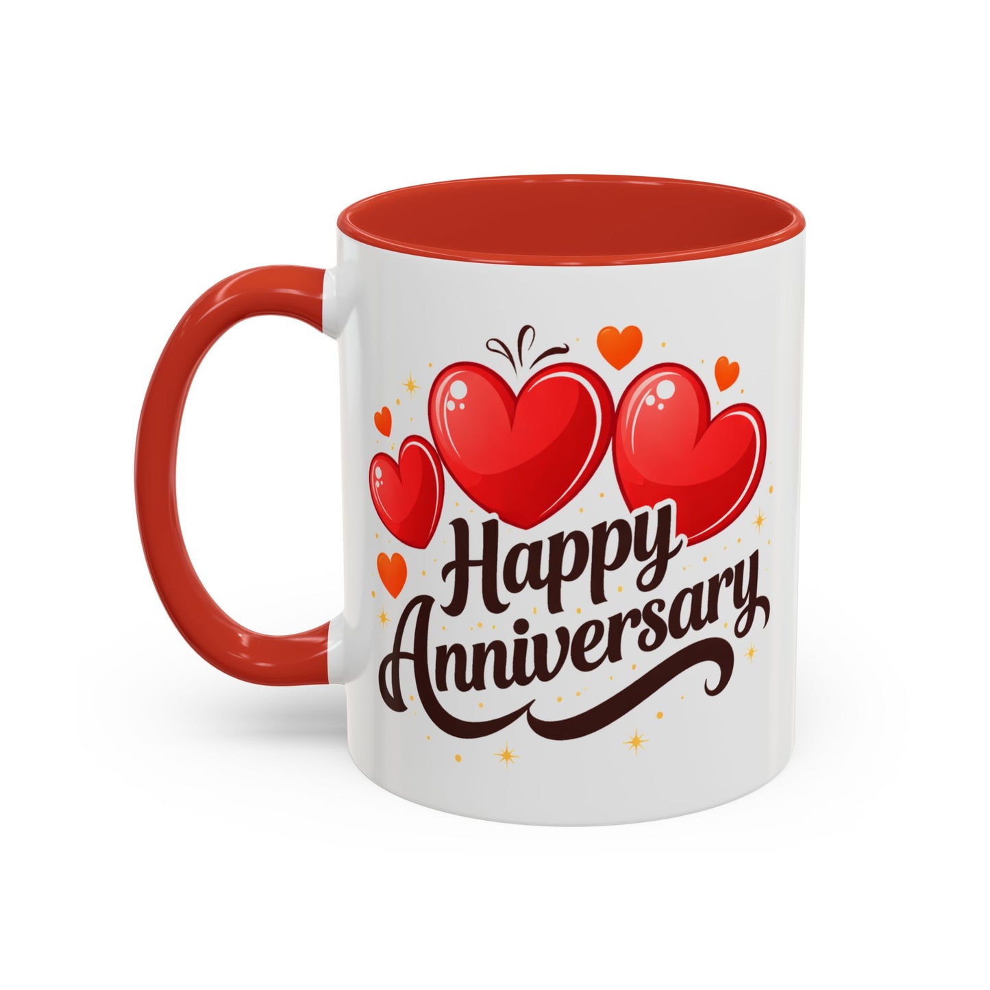 Anniversary Mug - Happy Anniversary Hearts