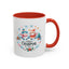 Chistmas Mug - Merry Christmas Snowman and Snowlady