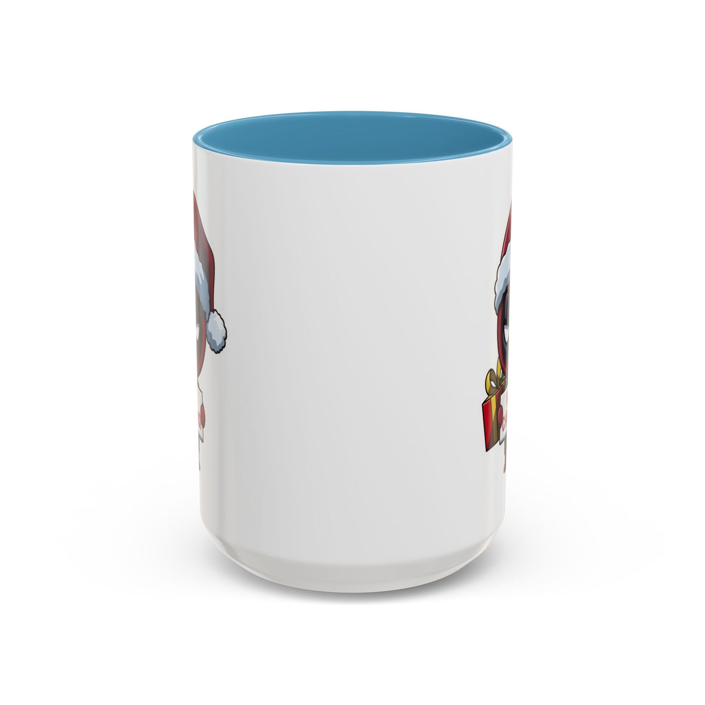 Christmas Mug - Merry Christmas Red Text Superhero