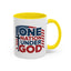 Religious Mug - One Nation Flag Cross