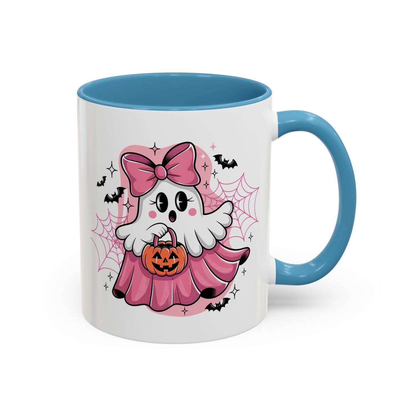 Halloween Mug - Ghost With Pink Bow