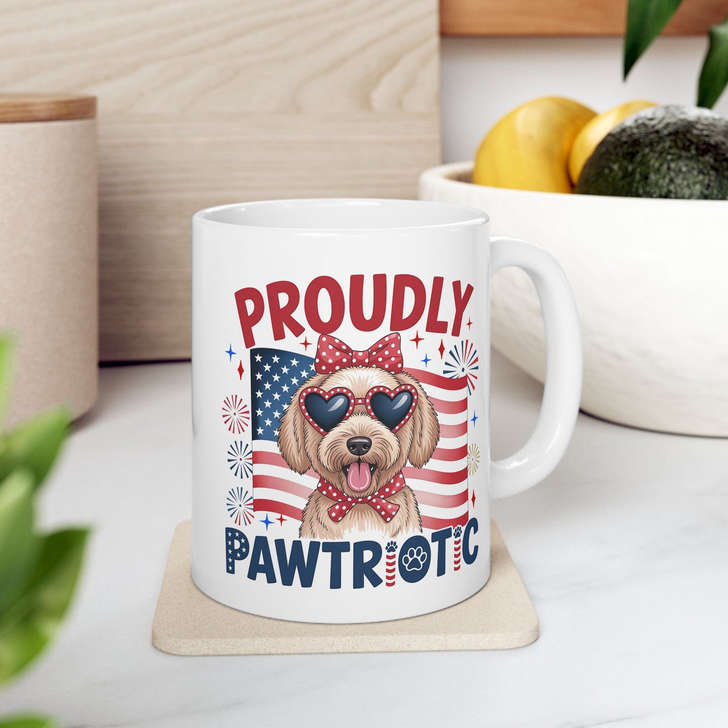 4th of July Mug - Proudly Pawtriotic