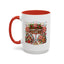 Christmas Mug - Candy Cane Lane White Text Ornaments Candy