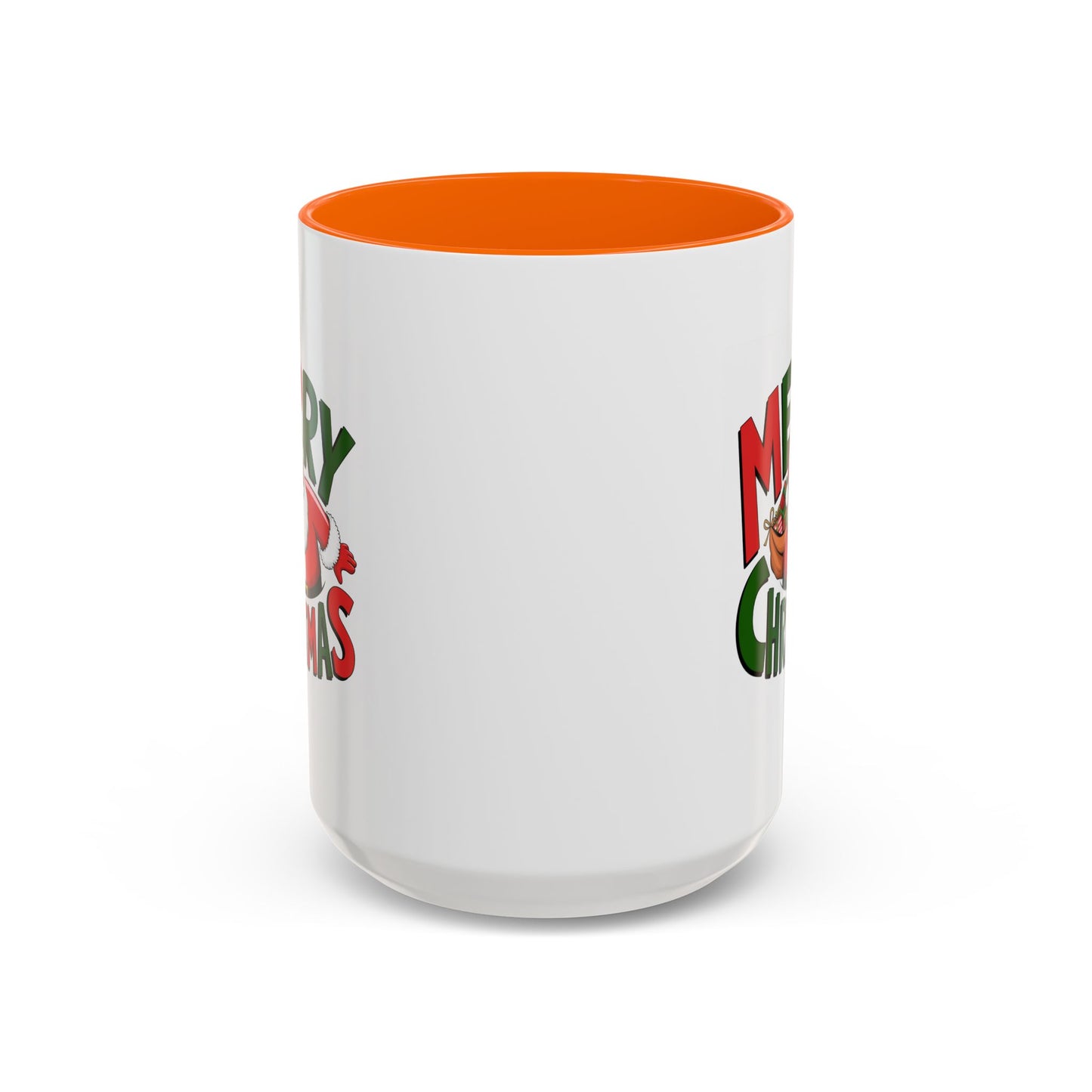 Christmas Mug - Green & Red Text Santa Presents