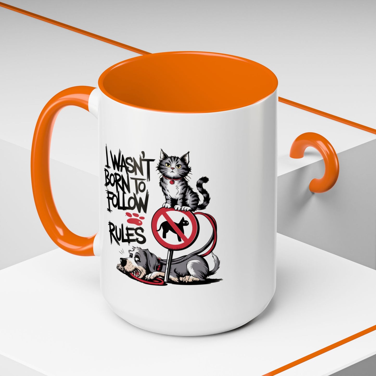 Animal Mug - I Wasn't Born To Follow Rules