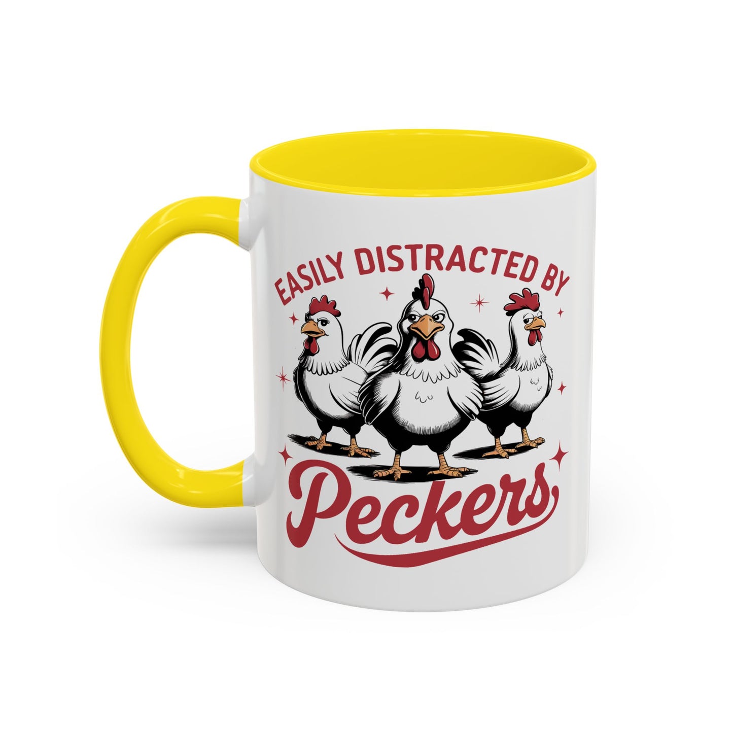 Humor Mug - Easily Distracted By Peckers