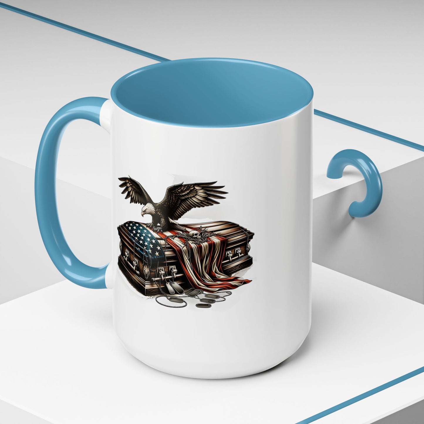 4th of July Mug - American Bald Eagle Fallen Soldier