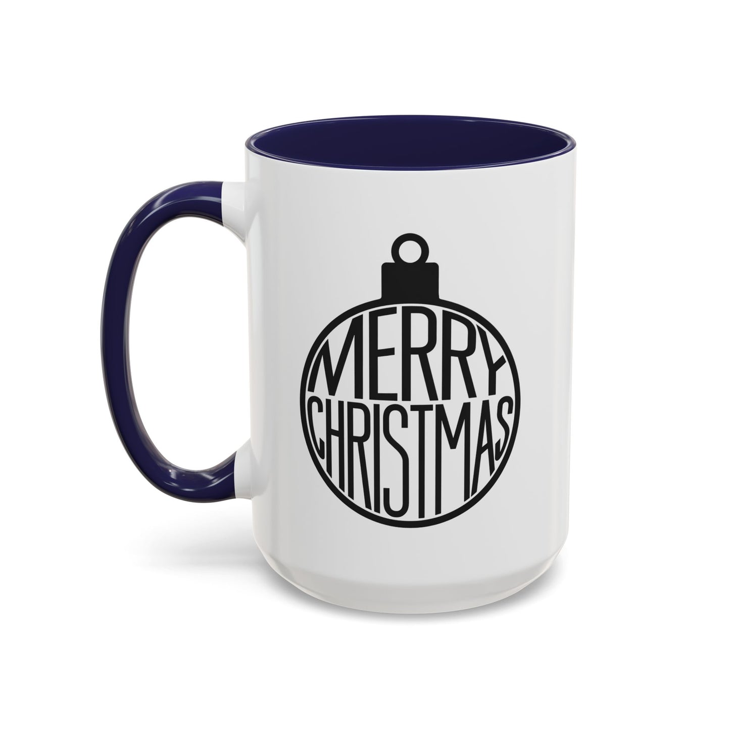 Christmas Mug - Merry Christmas Black Text Ornament