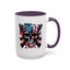 4th of July Mug - Skull With American Flag