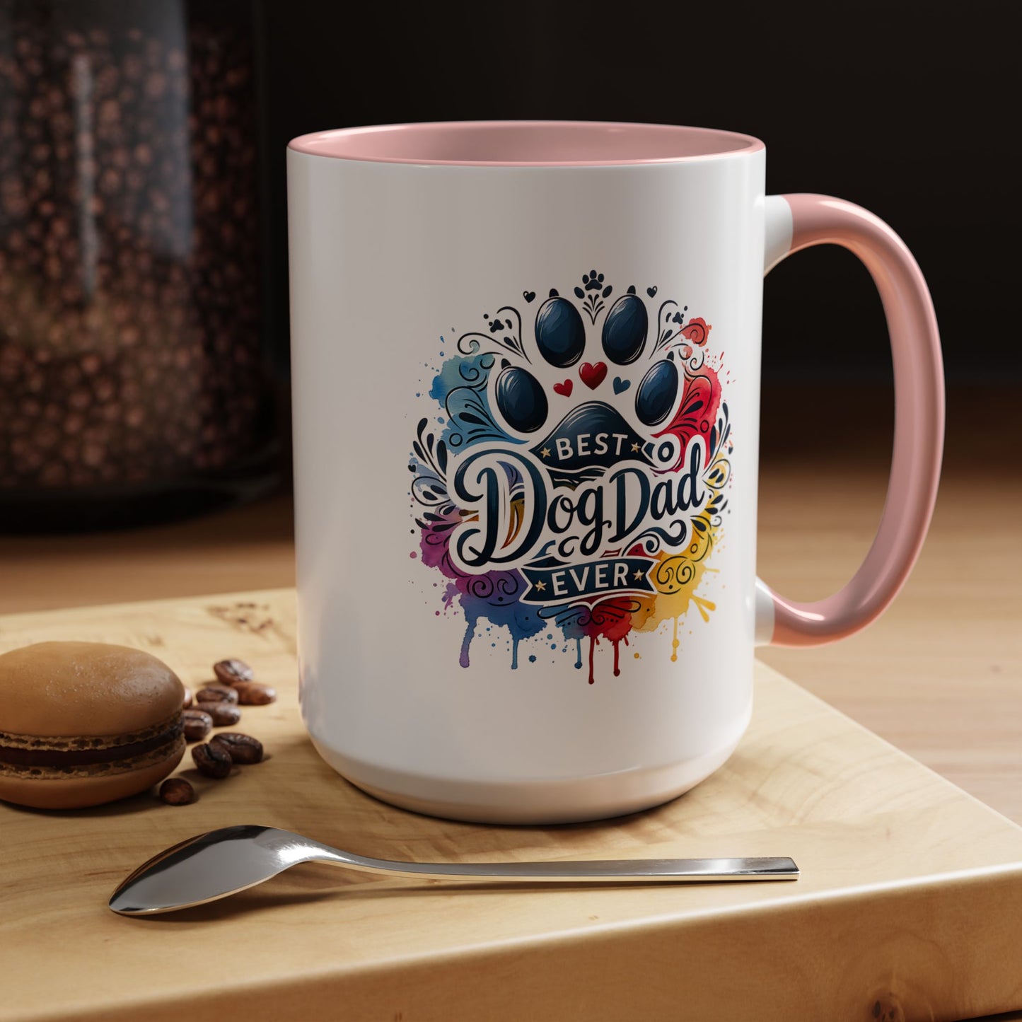 Animal Mug - Best Dog Dad Ever Paw