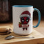 Christmas Mug - Merry Christmas Red Text Superhero