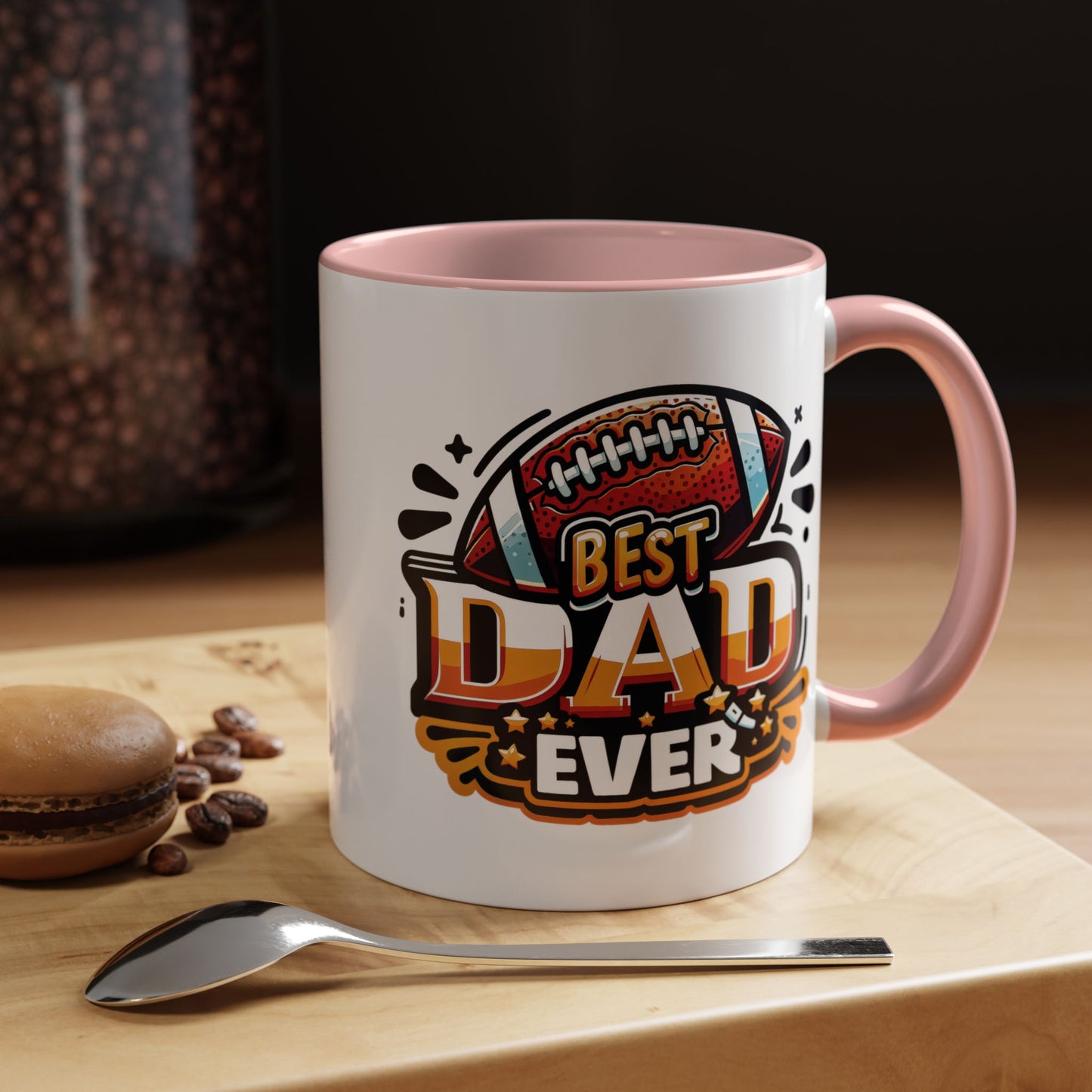 Father's Day Mug - Best Dad Ever Football