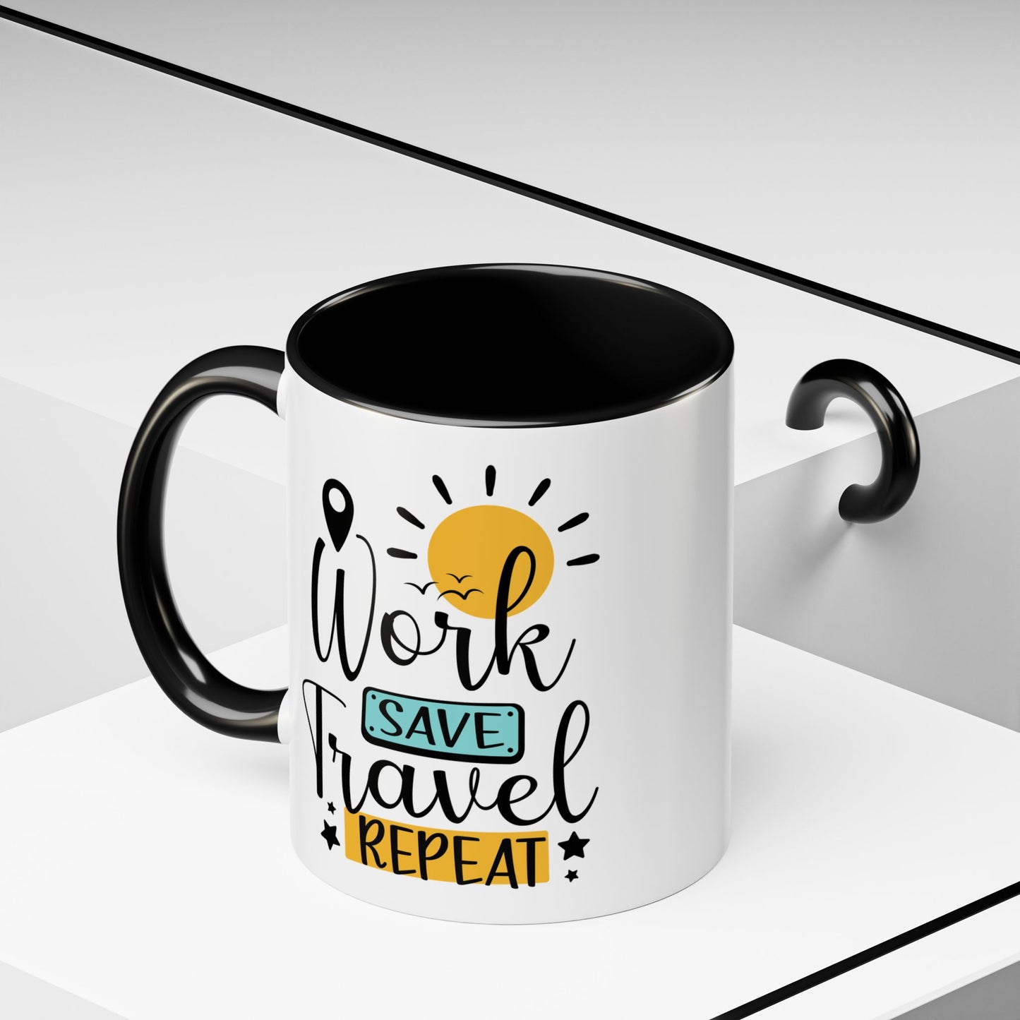 Adventure Mug - Work Save Travel Repeat