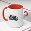 Christmas Mug - Merry Christmas White Red & Blue Text