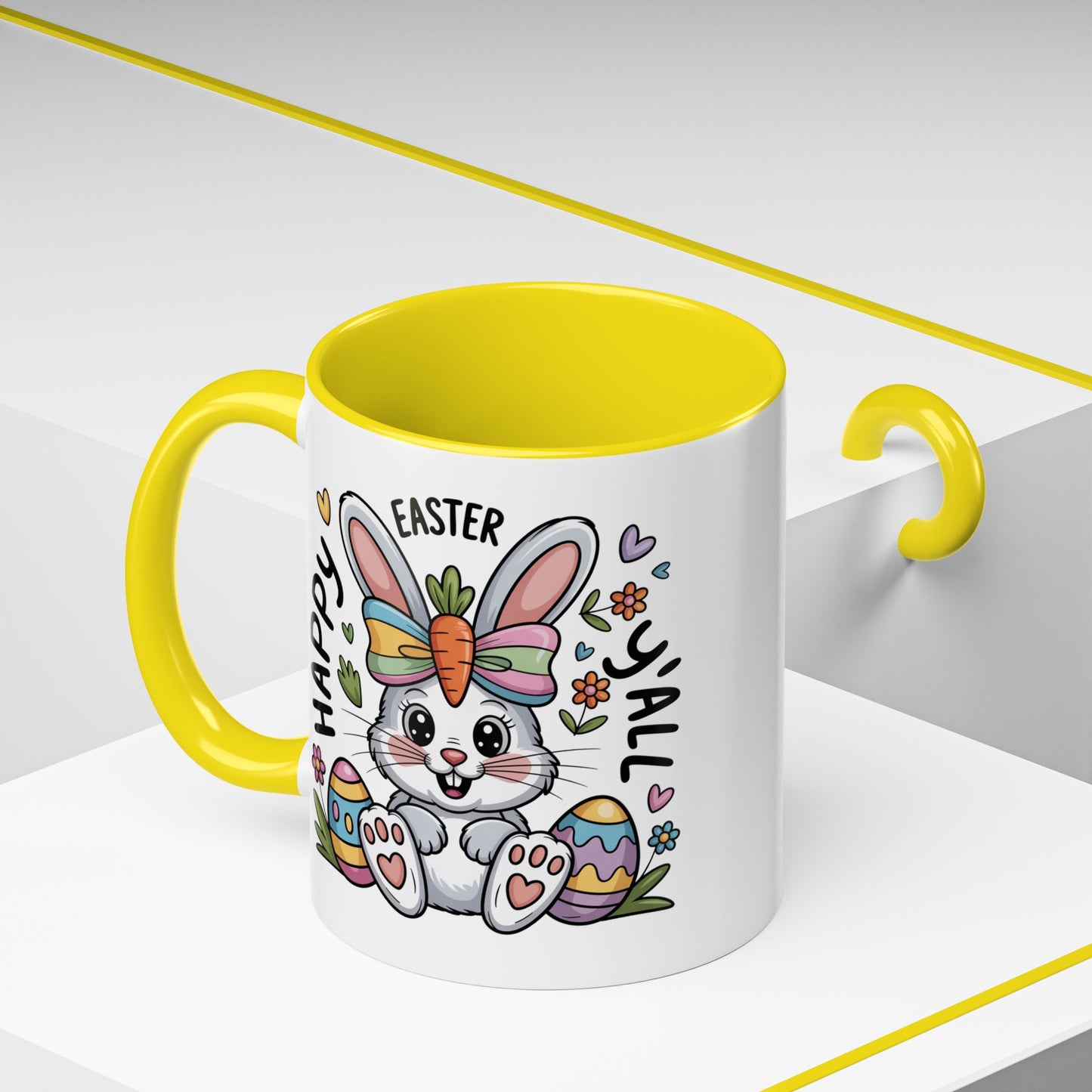 Easter Mug - Happy Easter Y'all Bunny