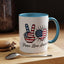 4th of July Mug - Peace Love America