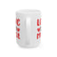 Valentine's Day Mug - Love You Most Hearts Graphic
