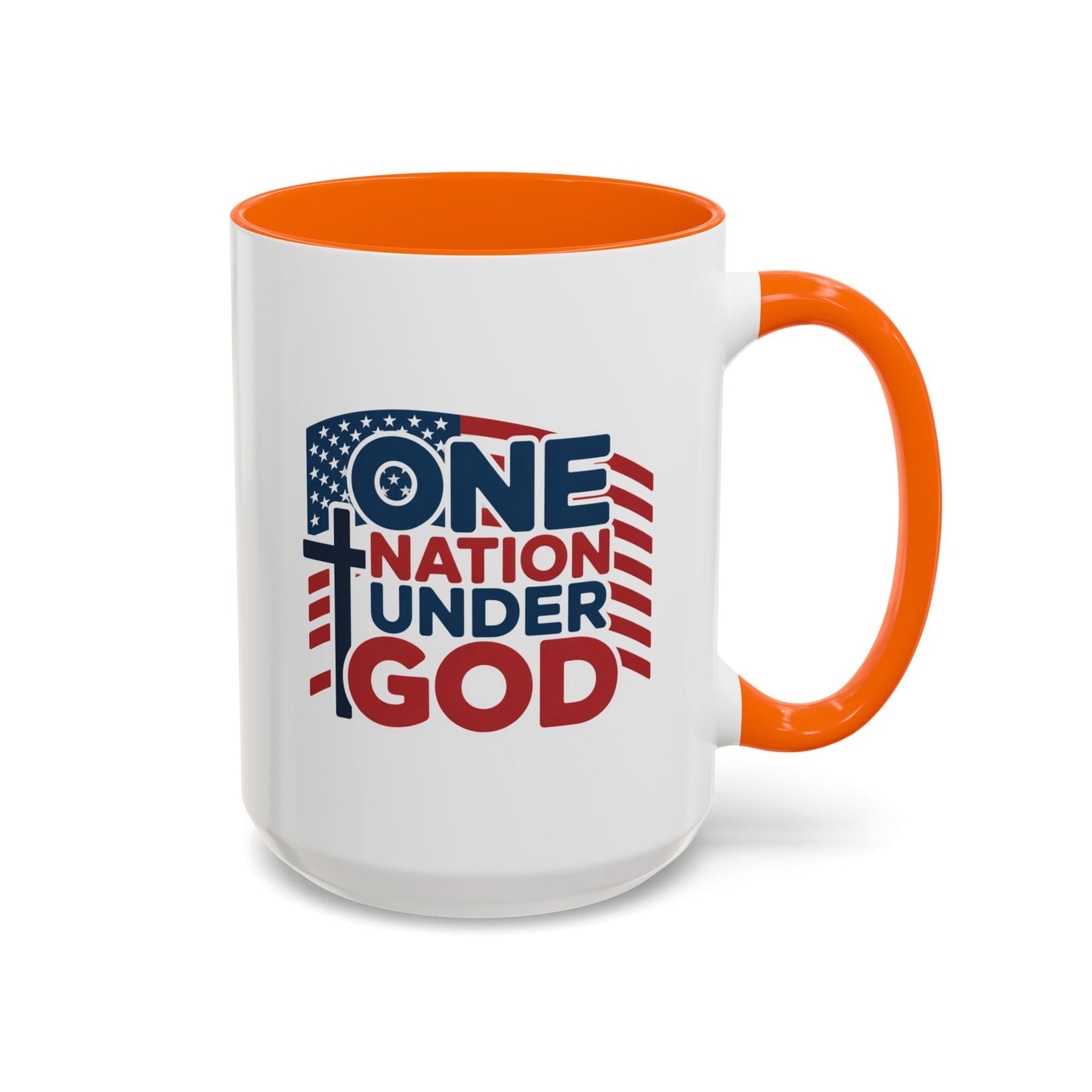 Religious Mug - One Nation Flag Cross