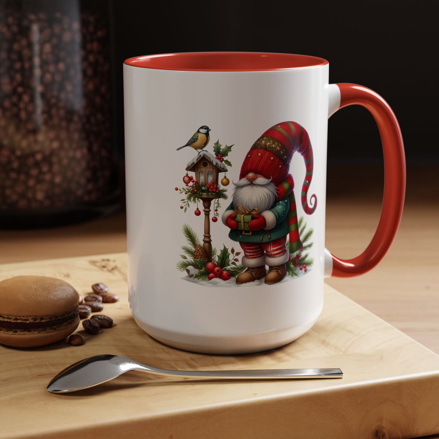 Christmas Mug - Gnome and Birdhouse
