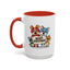 Christmas Mug - Merry Christmas Black Text Mouse Dog Cat Bird