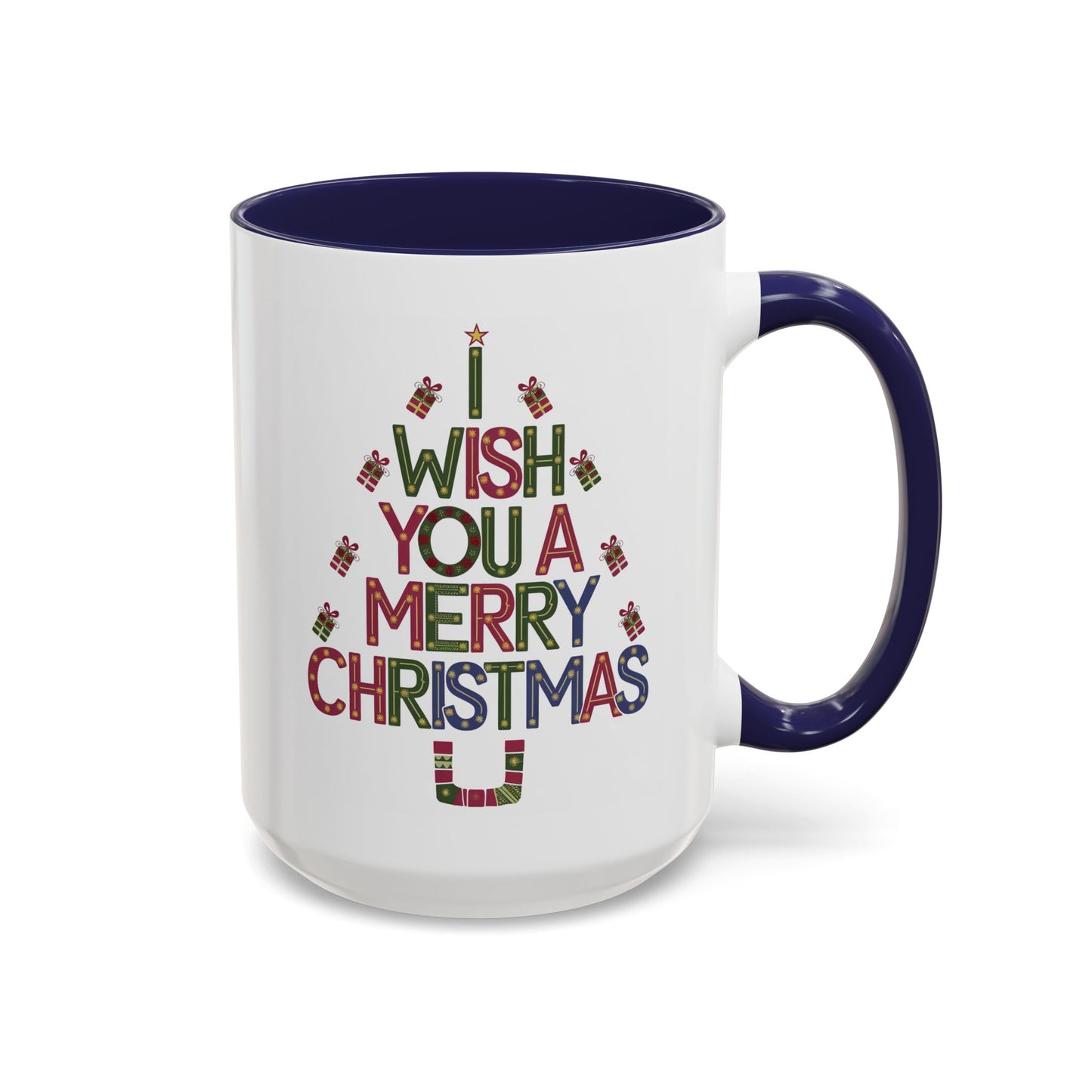 Christmas Mug - I Wish You a Merry Christmas Present Treee
