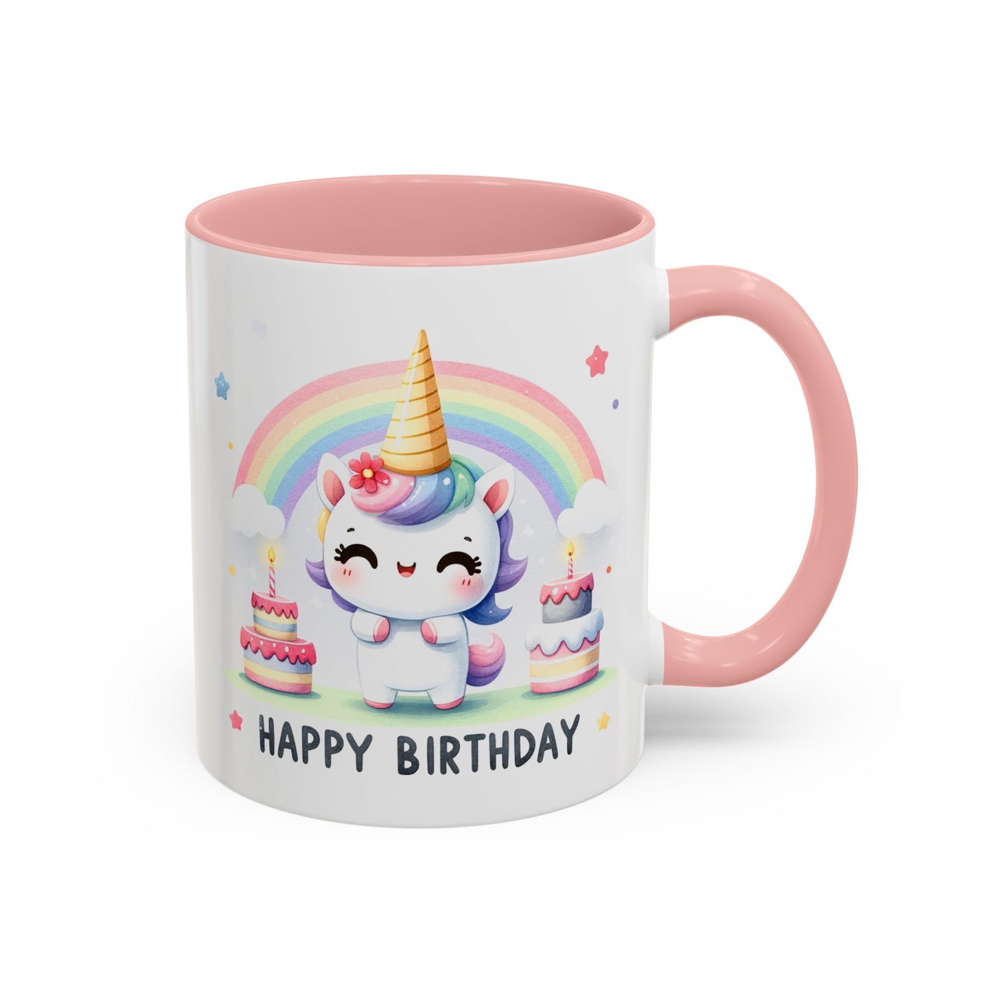 Birthday Mug -  Unicorn With Cakes