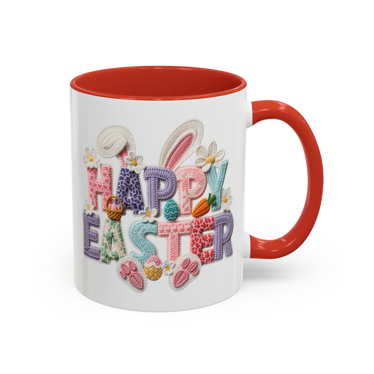 Easter Mug - Happy Easter Latch Yarn