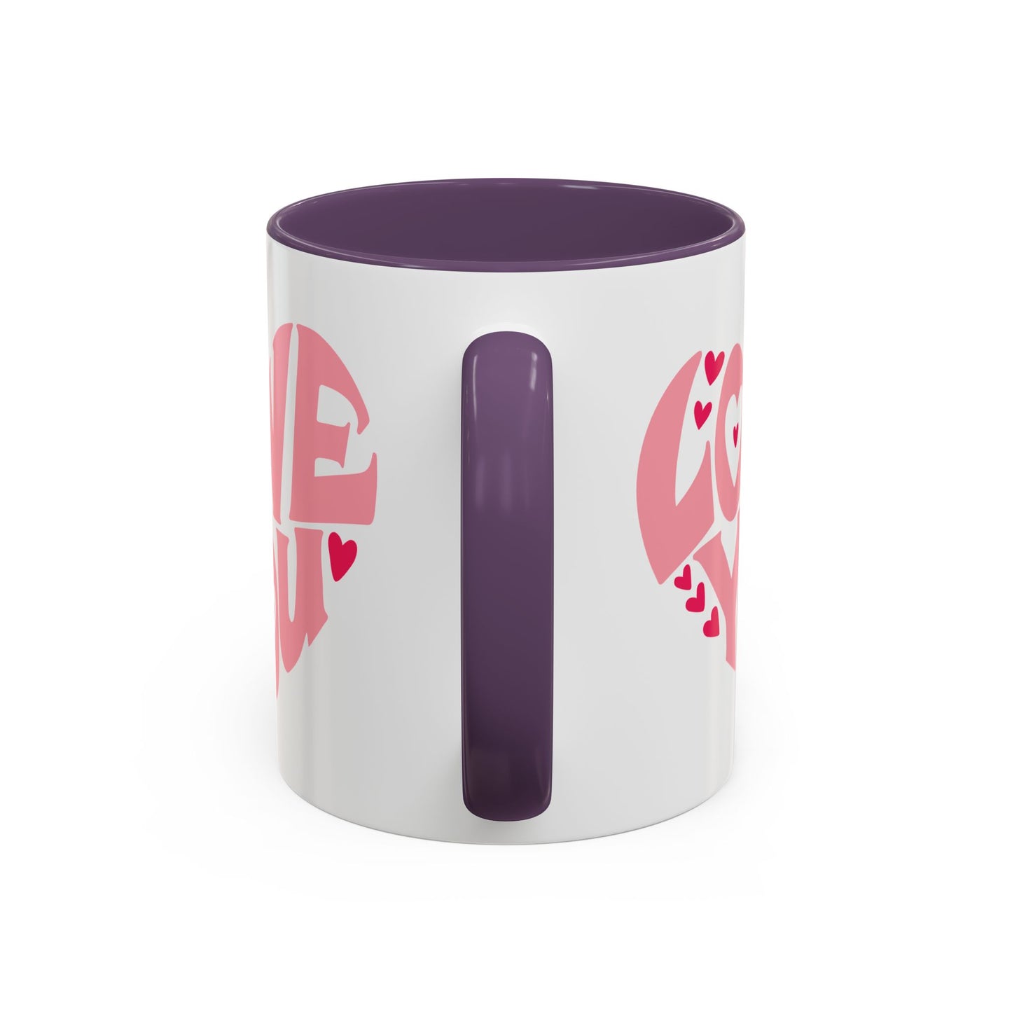 Valentine's Day Mug - Love You Heart Lettering
