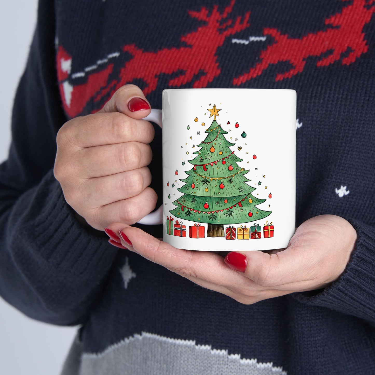 Christmas Mug - Christmas Tree with Presents