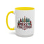 Christmas Mug - Merry Christmas Tartan Text Trees Presents