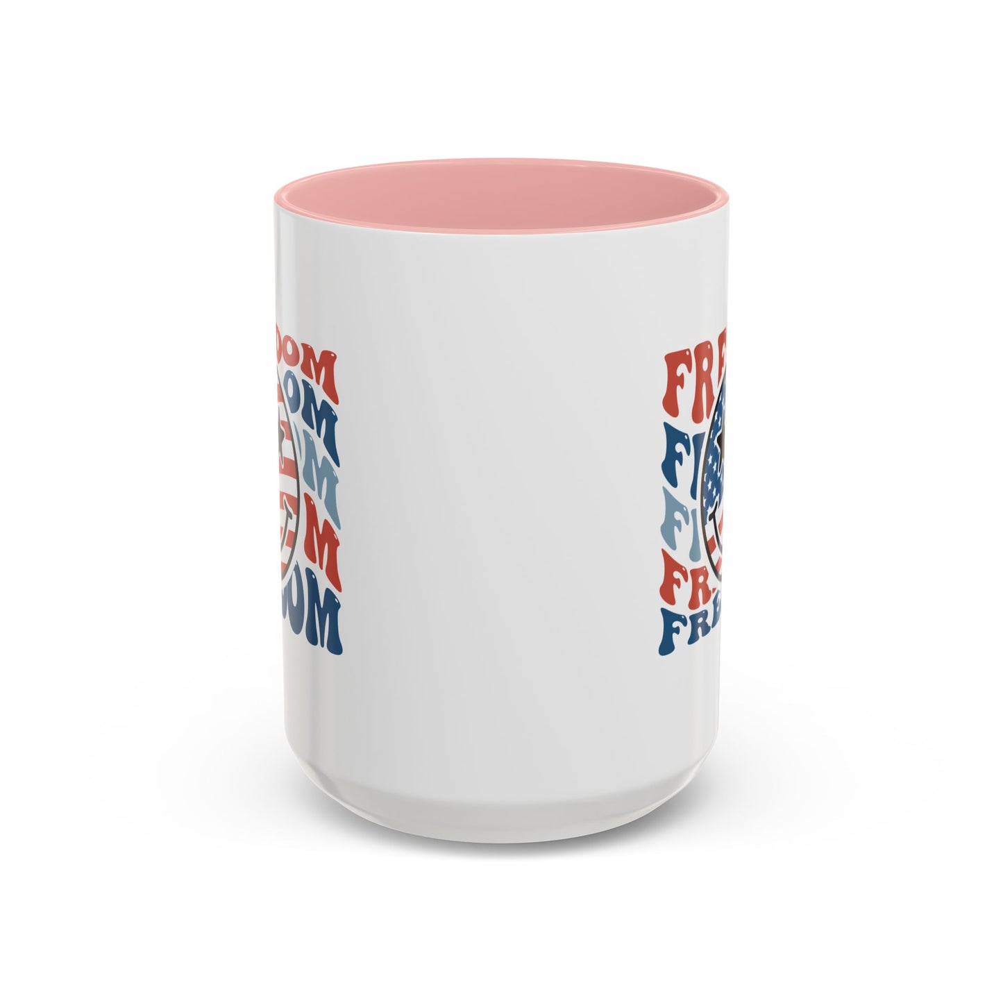 4th of July Mug - Freedom Smiley Face