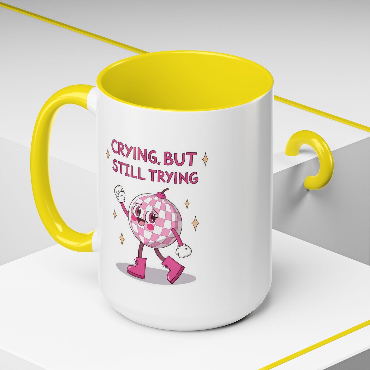 Wellness Mug - Crying But Still Trying