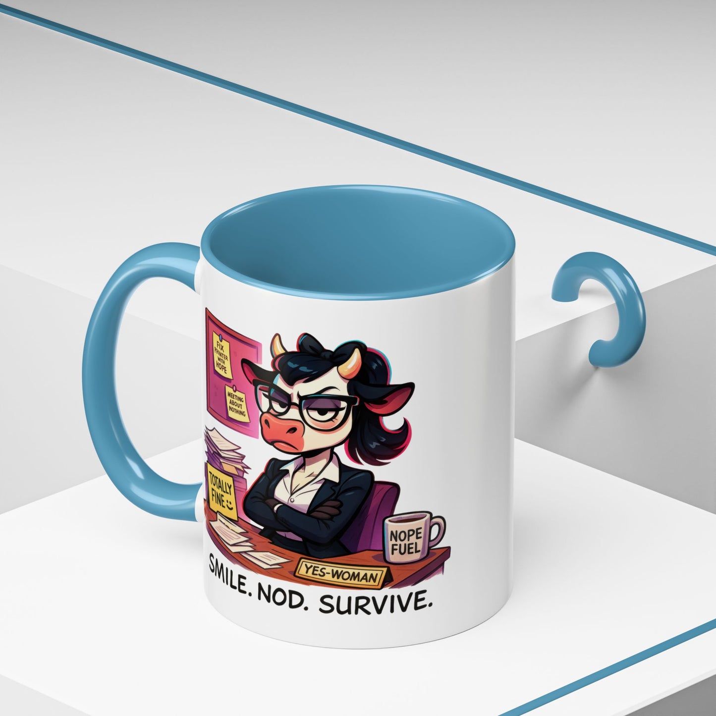 Office Mug - Smile Nod Survive