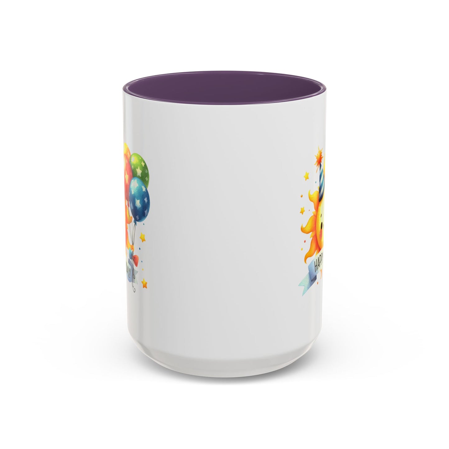 Birthday Mug - Happy Birthday Sun & Balloons